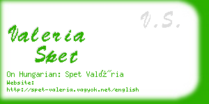 valeria spet business card